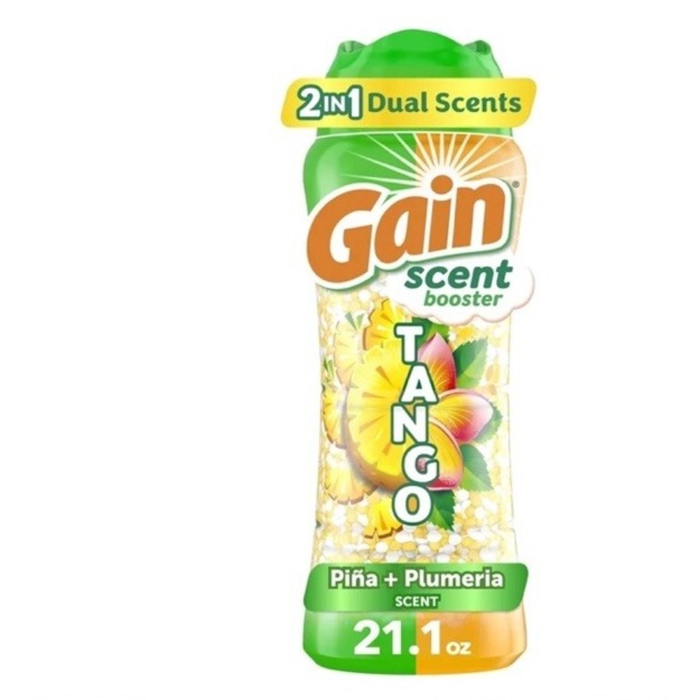Gain Tango 2-in-1 In-Wash Scent Booster Beads Piña & Plumeria 21.1 oz 2 Pck